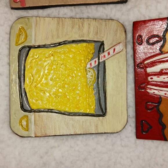 Leather Coasters - 4" square - Picture 4 of 5